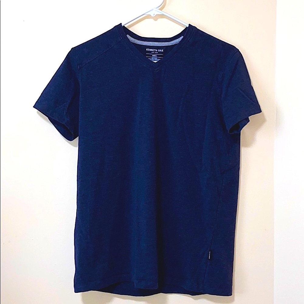 Kenneth Cole Navy Blue Super Soft V-Neck Tee NWOT